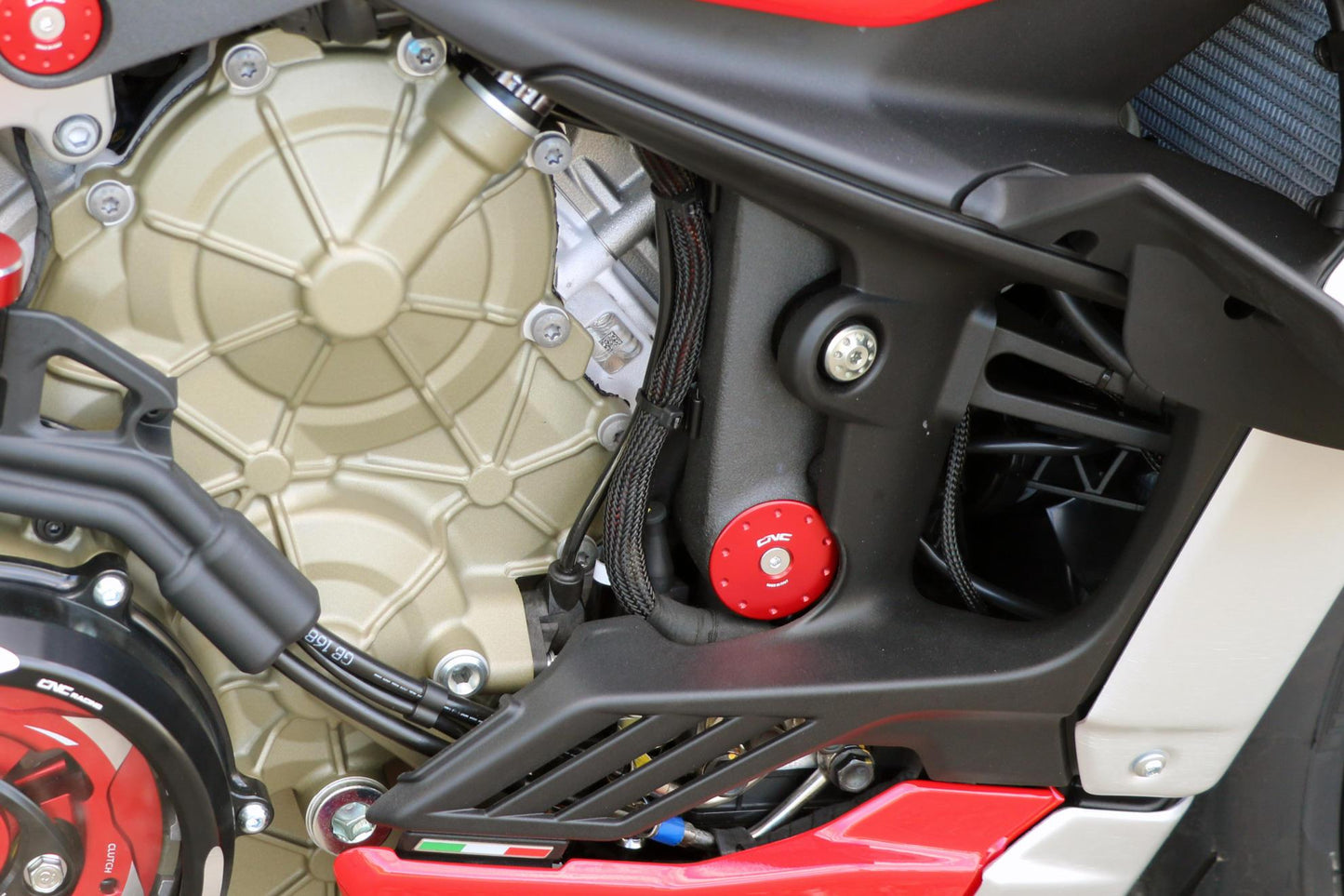 TT360 - CNC RACING Ducati Streetfighter V4 (20/24) Frame Plugs – Accessories in the Motoraider Motorcycle Aftermarket Accessories and Parts Online Shop