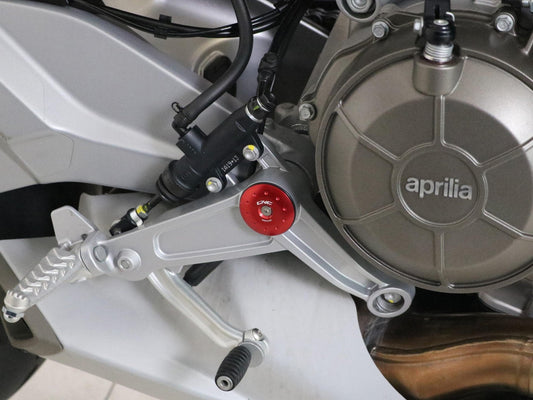 TT363 - CNC RACING Aprilia RS 660 Rearset Plugs – Accessories in the Motoraider Motorcycle Aftermarket Accessories and Parts Online Shop