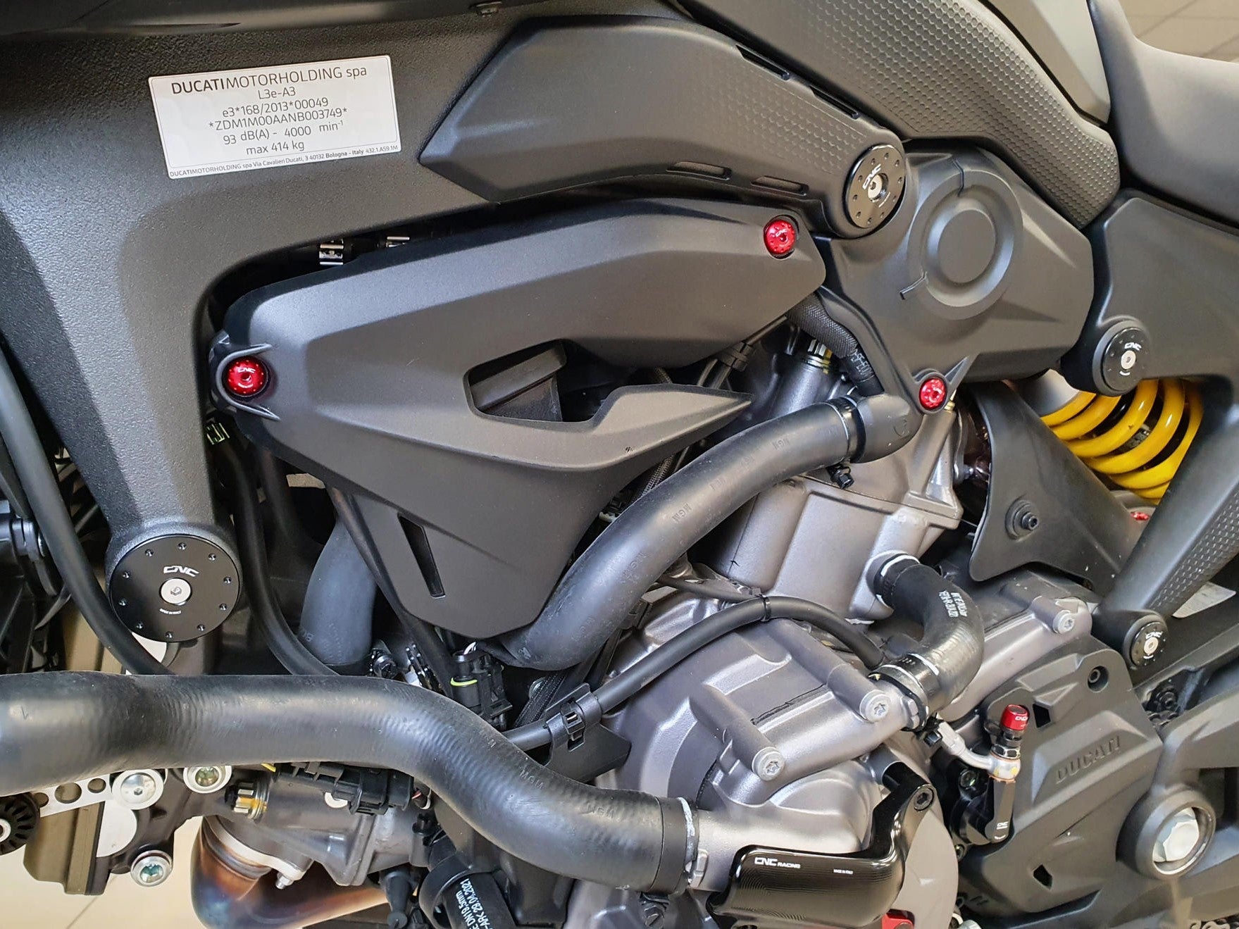 TT365 - CNC RACING Ducati Monster 950 (2021+) Frame Plugs – Accessories in the Motoraider Motorcycle Aftermarket Accessories and Parts Online Shop