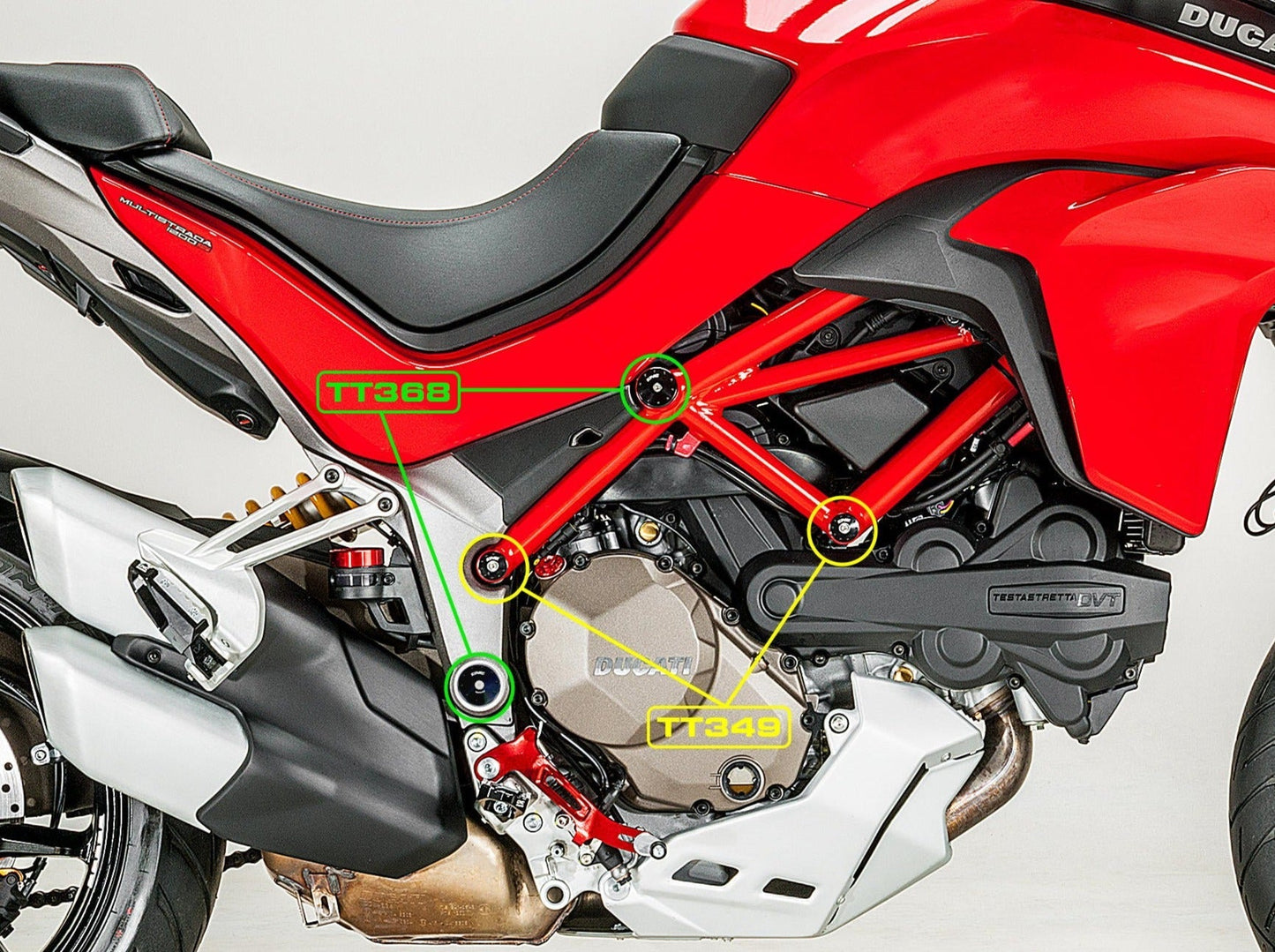 TT349 - CNC RACING Ducati Multistrada 1200 (15/17) Frame Plugs (small holes set) – Accessories in the Motoraider Motorcycle Aftermarket Accessories and Parts Online Shop
