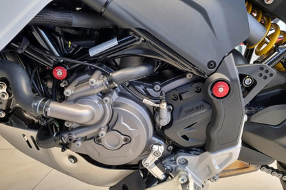 TT369 - CNC RACING Ducati DesertX (2022+) Frame Plugs – Accessories in the Motoraider Motorcycle Aftermarket Accessories and Parts Online Shop