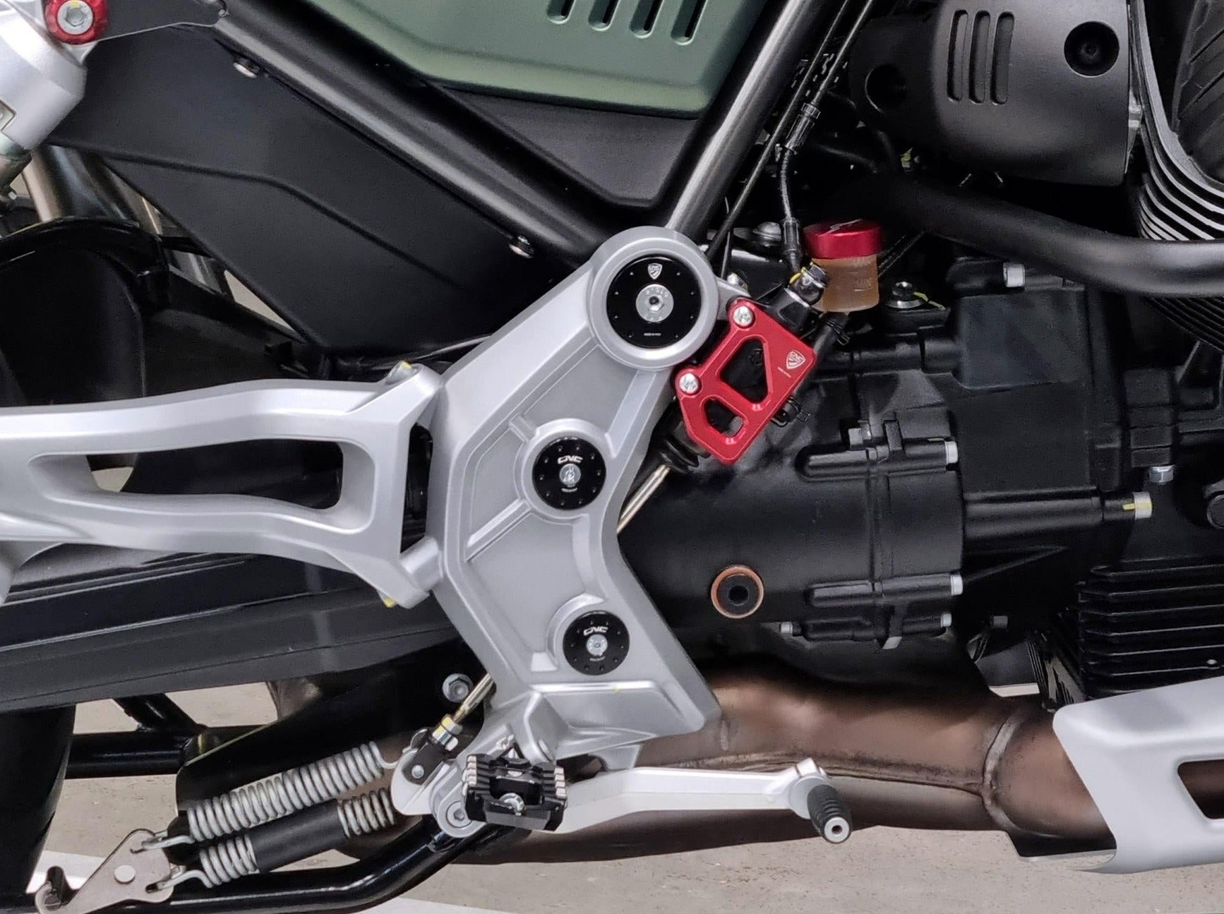 TT402 - CNC RACING Moto Guzzi V85 TT (2019+) Frame Caps Kit – Accessories in the Motoraider Motorcycle Aftermarket Accessories and Parts Online Shop