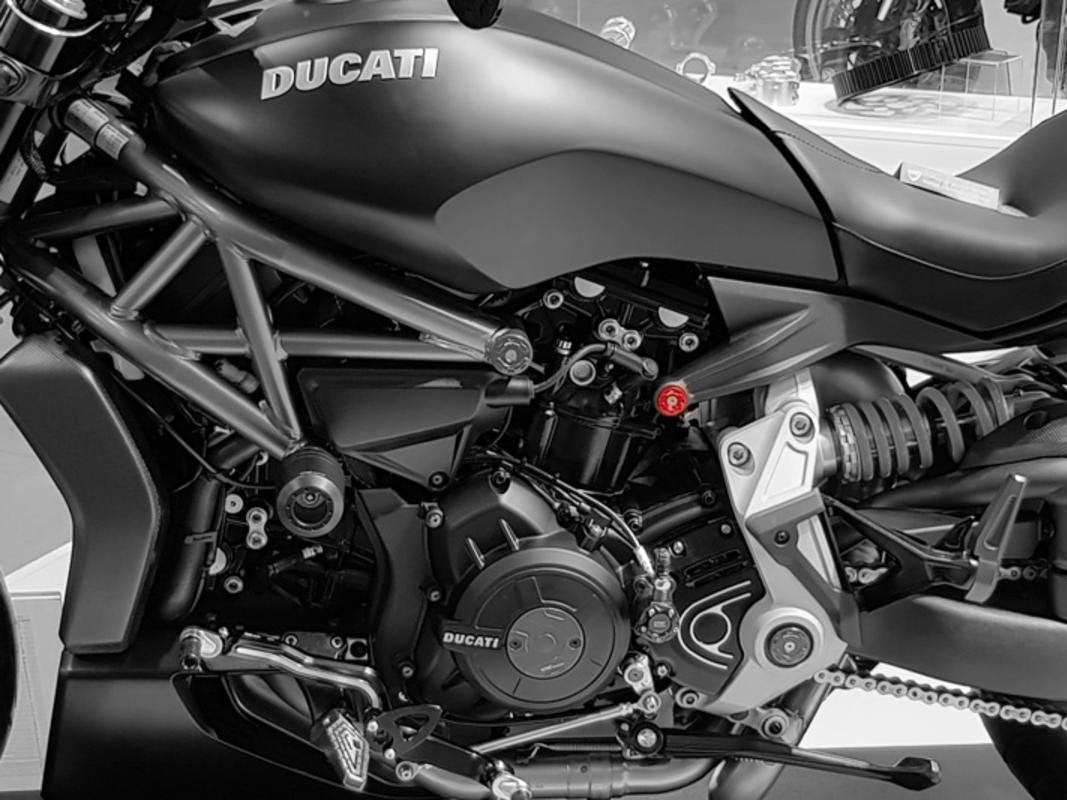 TT539S - CNC RACING Ducati XDiavel Rear Frame Plugs (bi-color) – Accessories in the Motoraider Motorcycle Aftermarket Accessories and Parts Online Shop