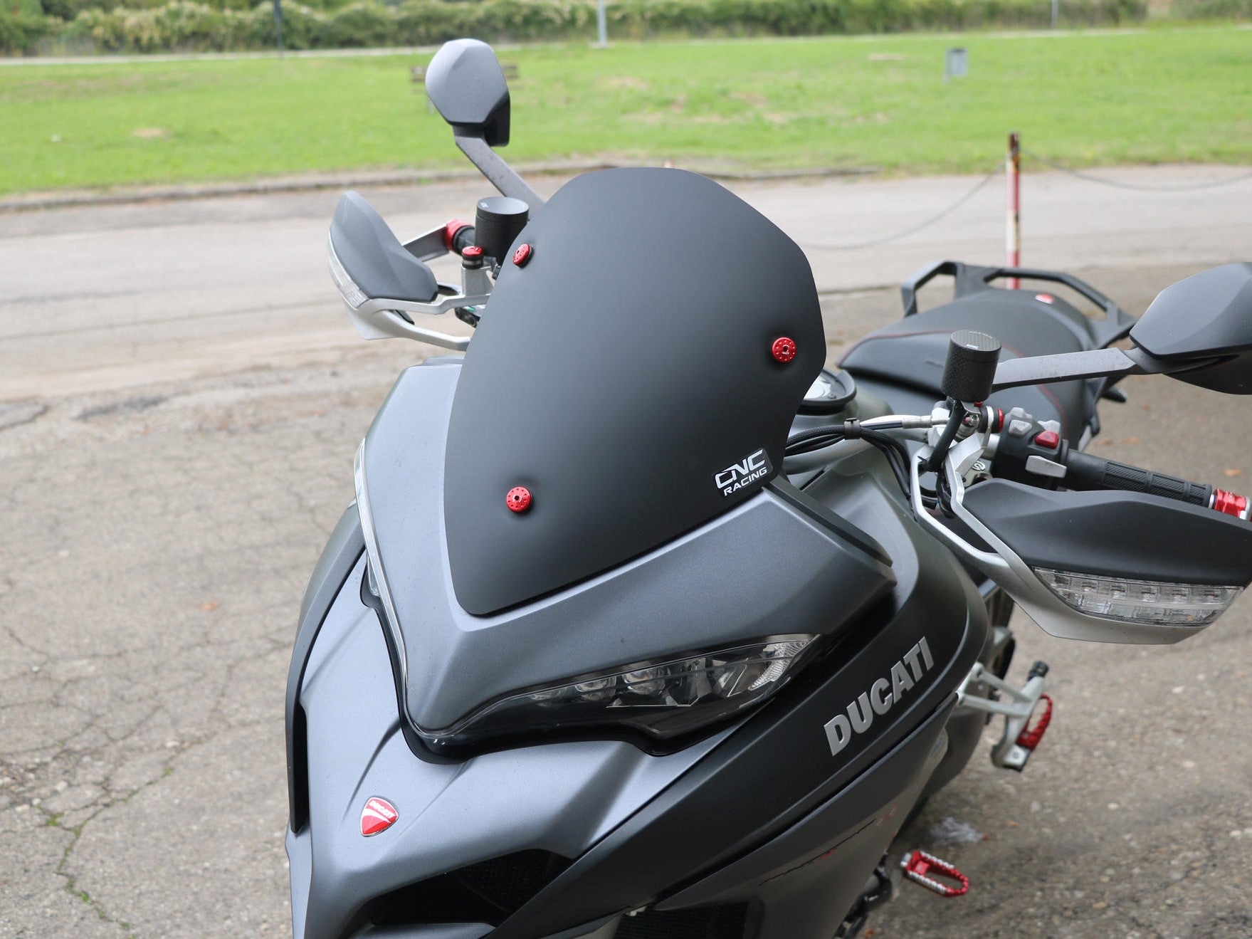 WS350 - CNC RACING Ducati Multistrada (2015+) Wind Screen "Sport" – Accessories in the Motoraider Motorcycle Aftermarket Accessories and Parts Online Shop