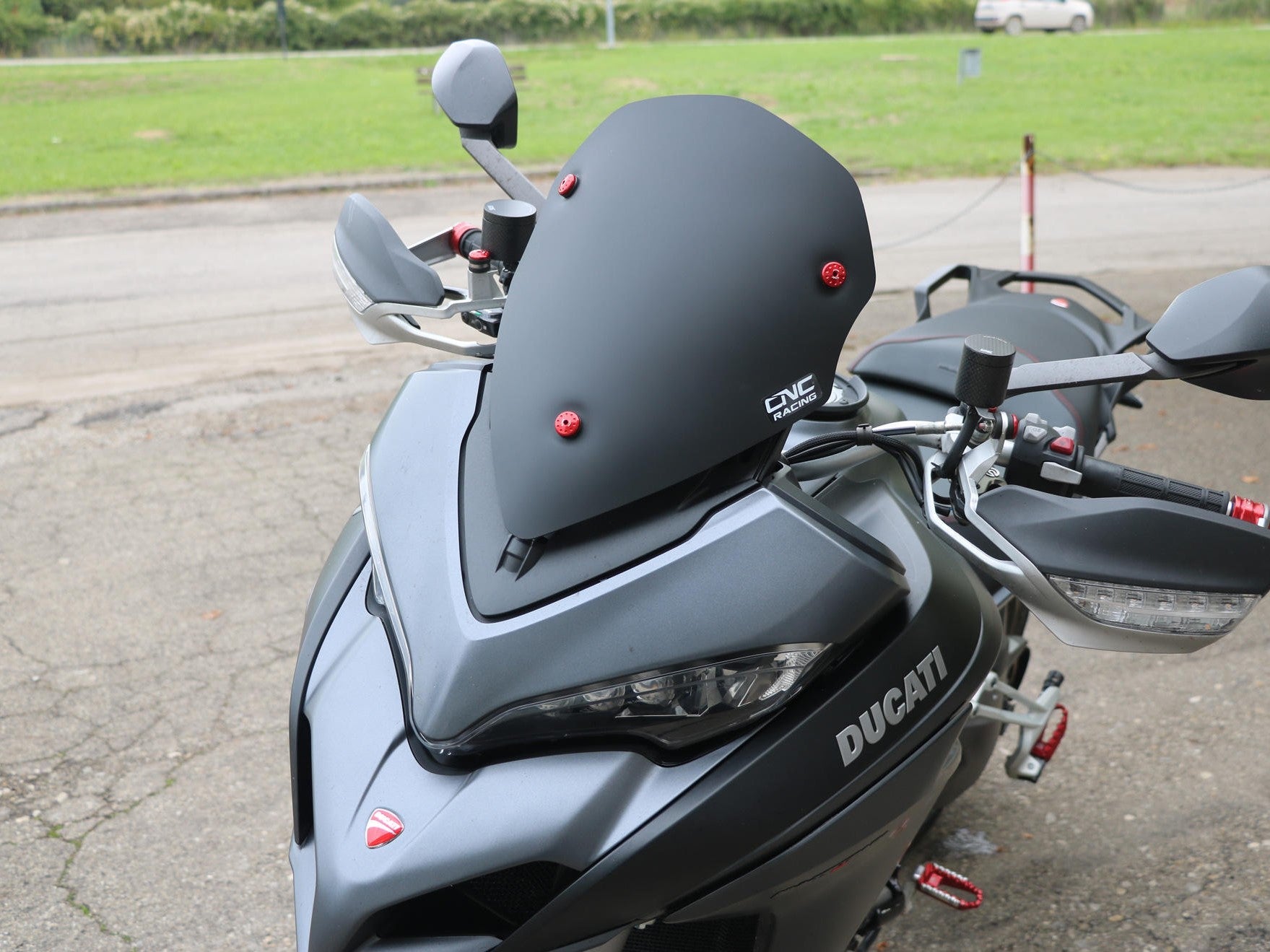 WS350 - CNC RACING Ducati Multistrada (2015+) Wind Screen "Sport" – Accessories in the Motoraider Motorcycle Aftermarket Accessories and Parts Online Shop