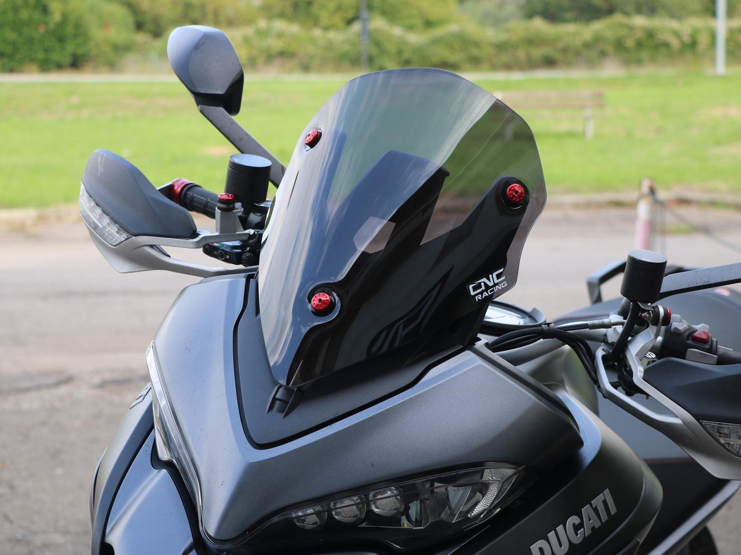 WS350 - CNC RACING Ducati Multistrada (2015+) Wind Screen "Sport" – Accessories in the Motoraider Motorcycle Aftermarket Accessories and Parts Online Shop