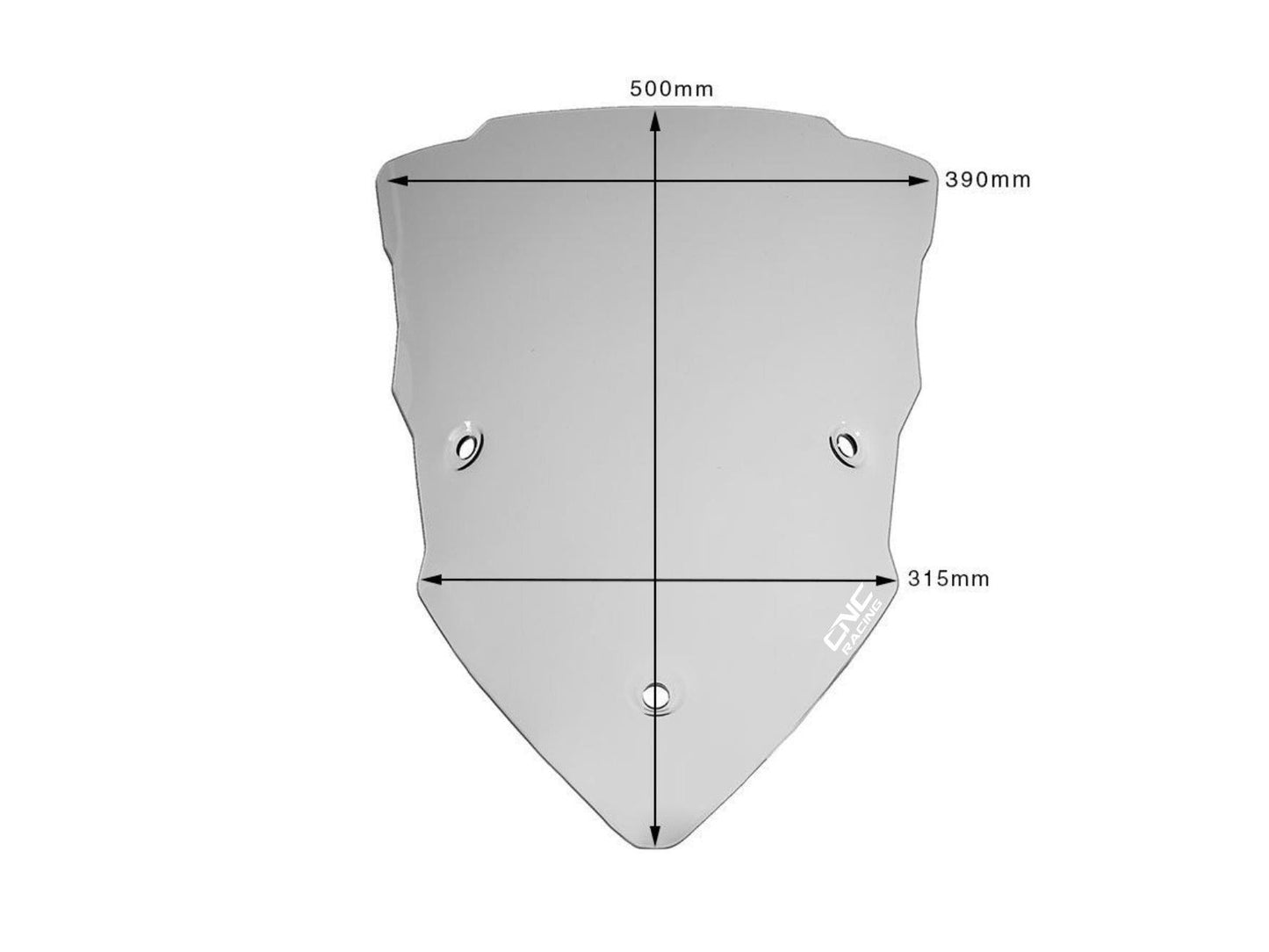 WS351 - CNC RACING Ducati Multistrada (2015+) Wind Screen "Touring" – Accessories in the Motoraider Motorcycle Aftermarket Accessories and Parts Online Shop