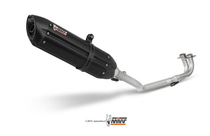 MIVV Y.018 YAMAHA T-MAX 500 (2001 - 2007) Full System Exhaust "Suono" (Black; not approved) – Accessories in the 2WheelsHero Motorcycle Aftermarket Accessories and Parts Online Shop