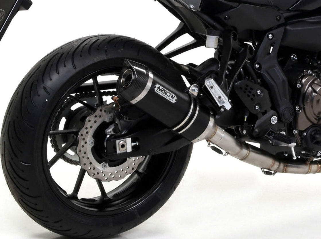ARROW 71655MI+71817AON Yamaha MT-07 (14/20) Full Exhaust System "Competition Evo Thunder" (aluminum; racing) – Accessories in the 2WheelsHero Motorcycle Aftermarket Accessories and Parts Online Shop