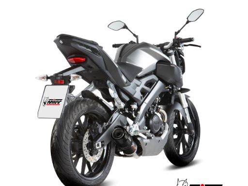 MIVV Y.047 YAMAHA MT-125 / YZF R125 (2014 - 2019) Full System Exhaust "GP" ( Black + Carbon Cap; approved) – Accessories in the 2WheelsHero Motorcycle Aftermarket Accessories and Parts Online Shop