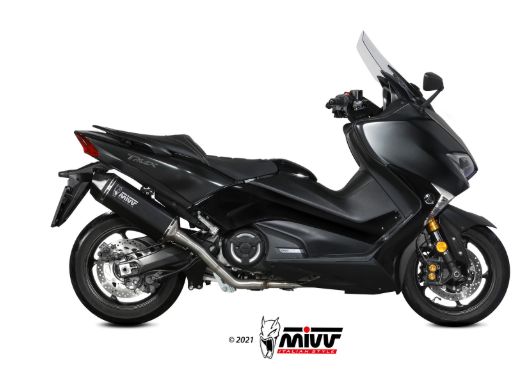 MIVV Y.061 YAMAHA T-MAX 530 (2017 - 2019) Full System Exhaust " Speed Edge" (Black; approved) – Accessories in the 2WheelsHero Motorcycle Aftermarket Accessories and Parts Online Shop