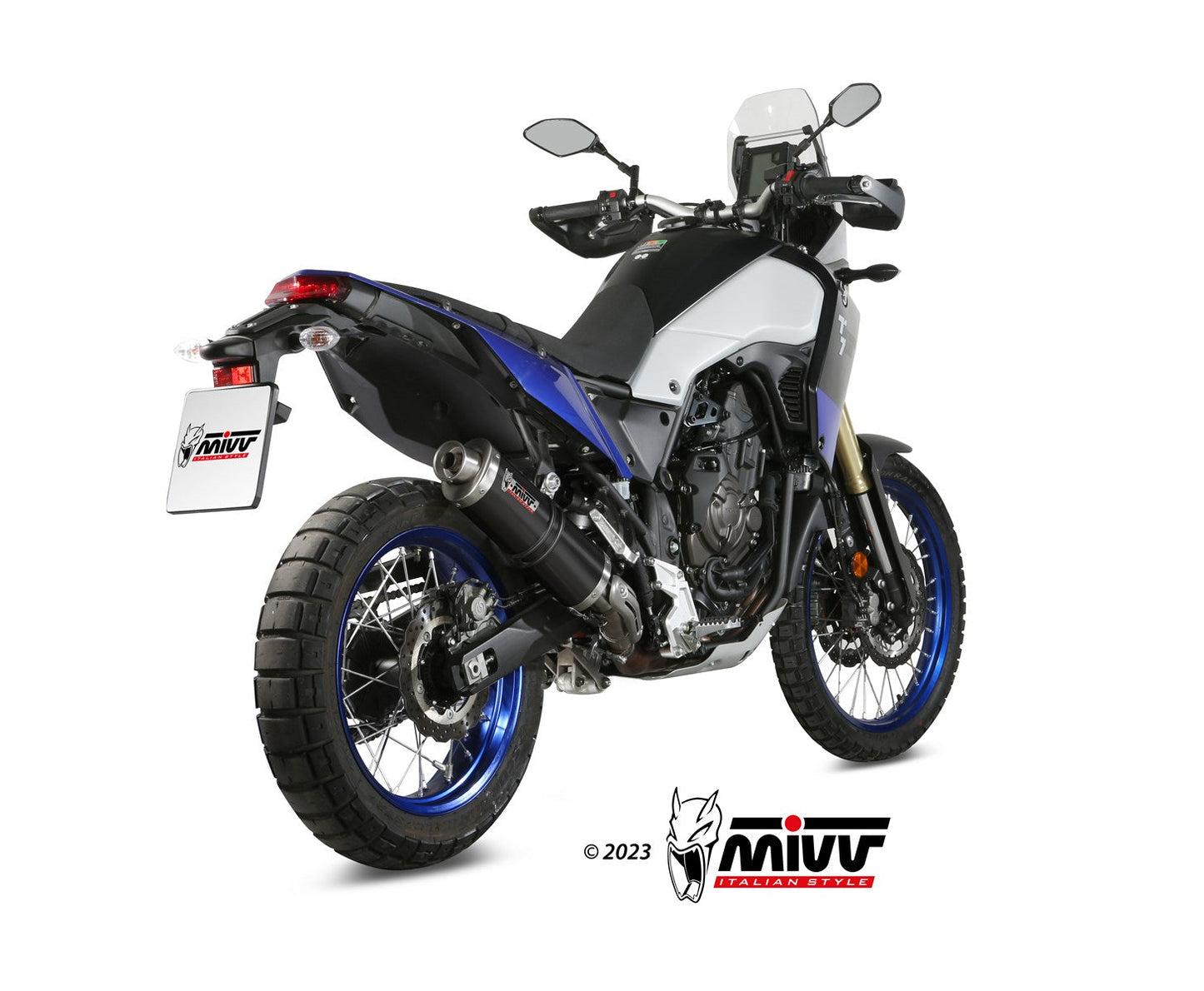 MIVV Y.064 YAMAHA TENERE' 700 (2019 - ) SLIP-ON Exhaust "OVAL" (Black; approved) – Accessories in the 2WheelsHero Motorcycle Aftermarket Accessories and Parts Online Shop