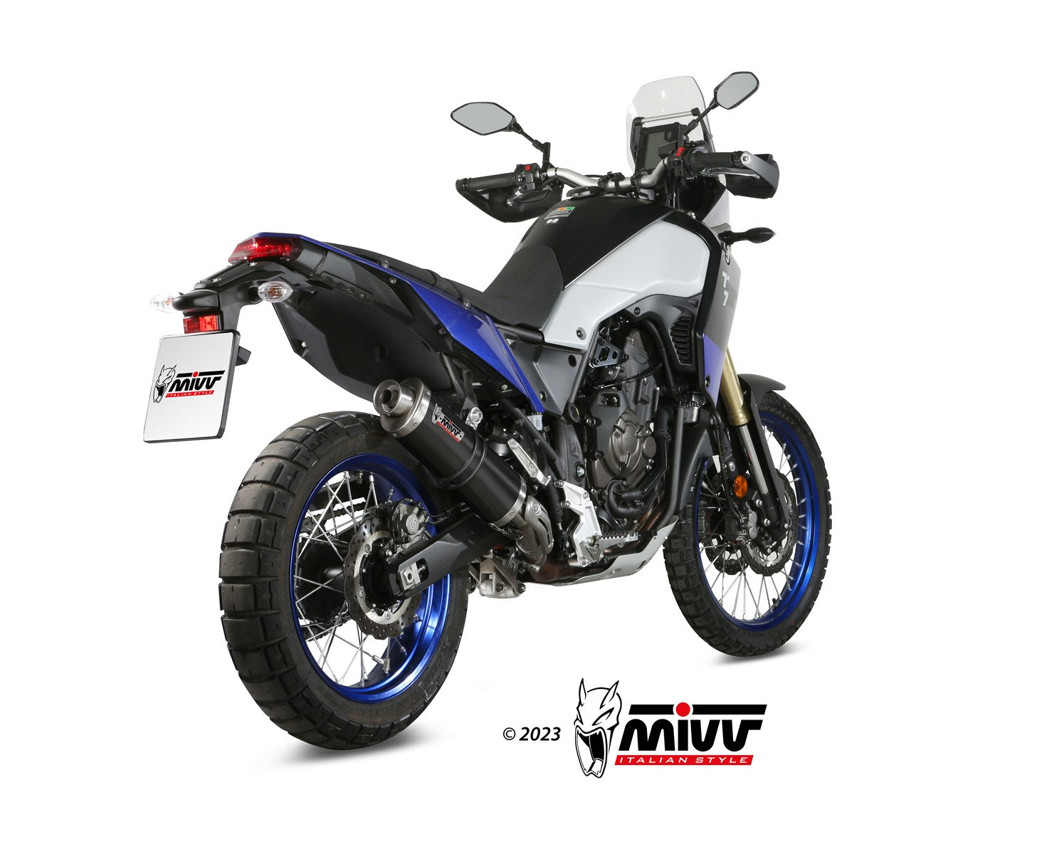 MIVV Y.064 YAMAHA TENERE' 700 (2019 - ) SLIP-ON Exhaust "OVAL" (Black; approved) – Accessories in the 2WheelsHero Motorcycle Aftermarket Accessories and Parts Online Shop