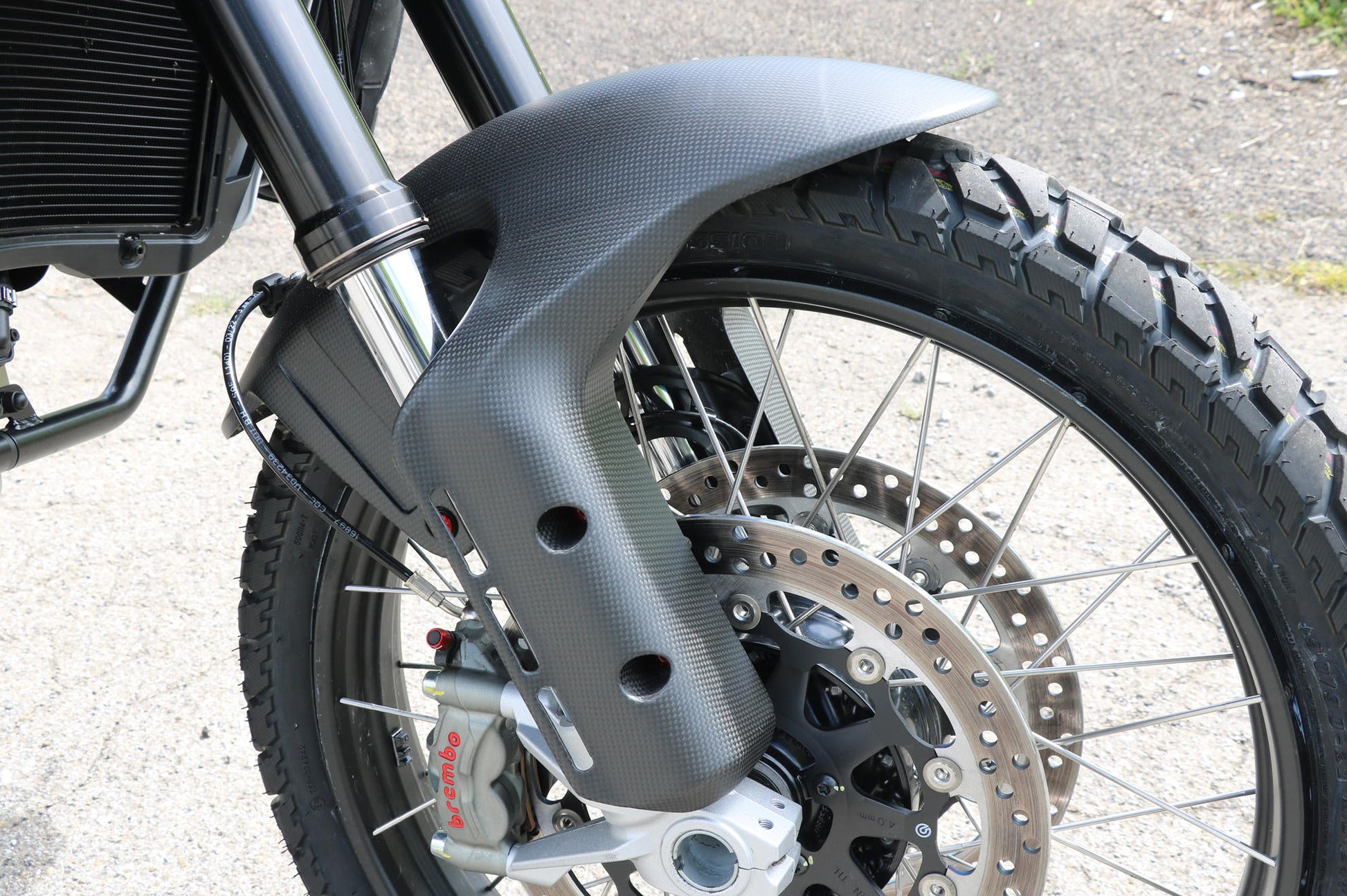 ZA240 - CNC RACING Ducati DesertX (2022+) Carbon Front Fender – Accessories in the Motoraider Motorcycle Aftermarket Accessories and Parts Online Shop
