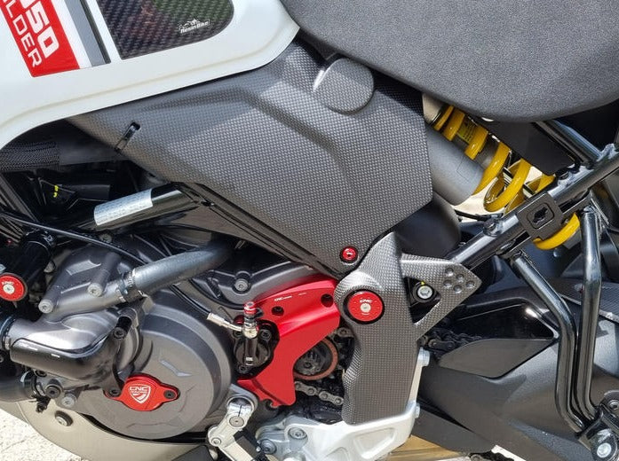 ZA241 - CNC RACING Ducati DesertX (2022+) Carbon Frame Side Lower Covers – Accessories in the Motoraider Motorcycle Aftermarket Accessories and Parts Online Shop