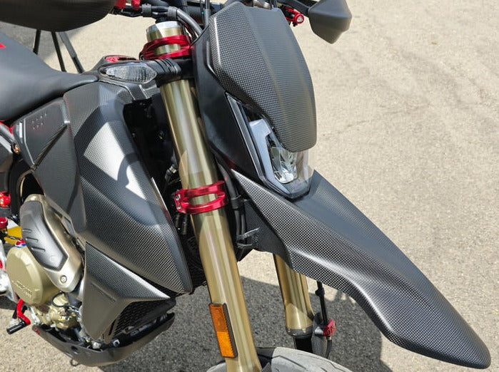 ZA267 - CNC RACING Ducati Hypermotard 698 Mono (2024+) Carbon Font Fender – Accessories in the Motoraider Motorcycle Aftermarket Accessories and Parts Online Shop