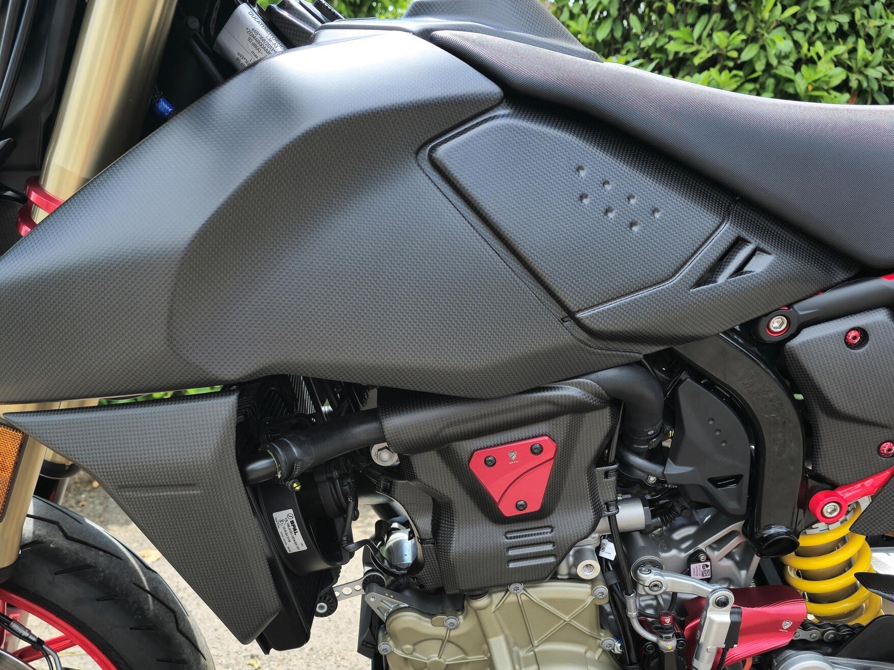 PR100 - CNC RACING Ducati Hypermotard 698 Mono (2024+) Engine Cover Protector (left) – Accessories in the Motoraider Motorcycle Aftermarket Accessories and Parts Online Shop
