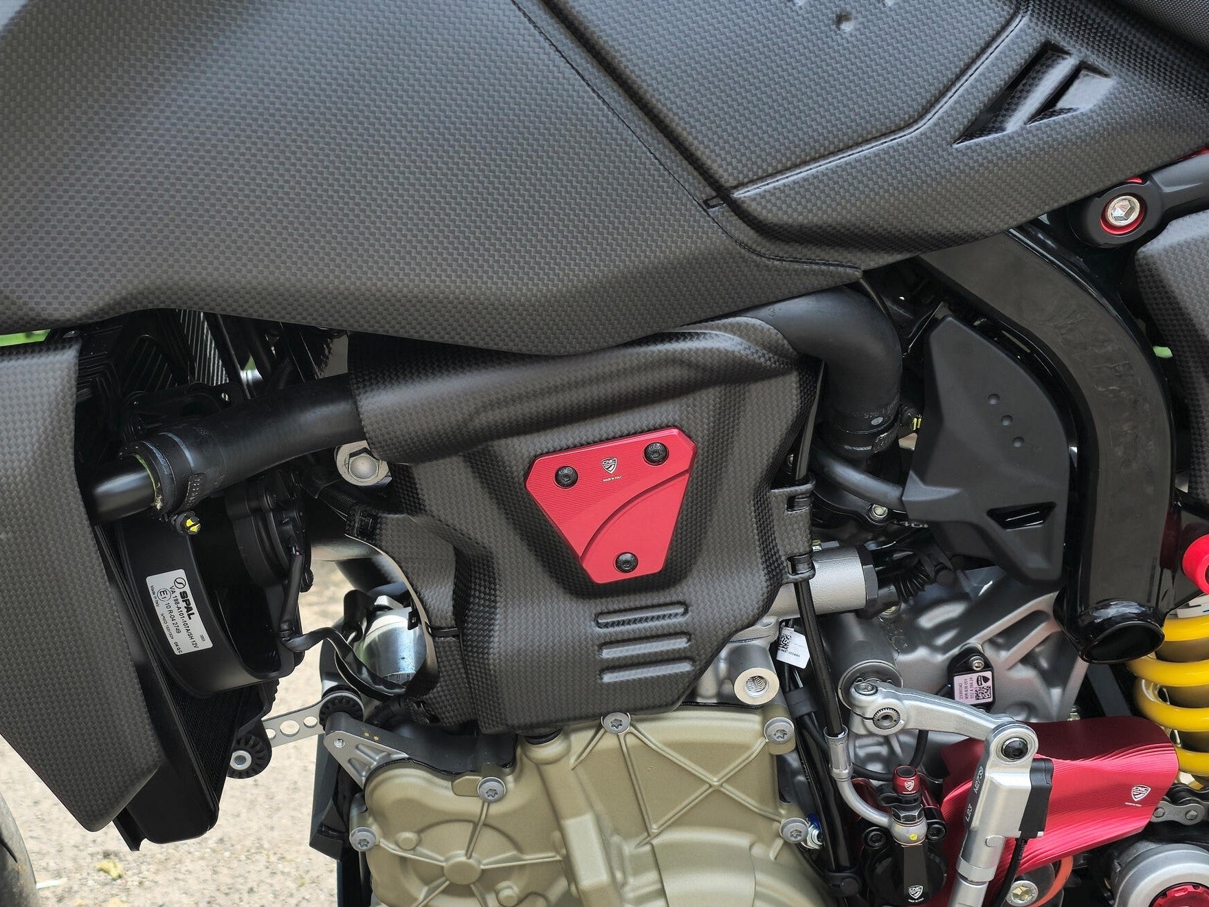 PR100 - CNC RACING Ducati Hypermotard 698 Mono (2024+) Engine Cover Protector (left) – Accessories in the Motoraider Motorcycle Aftermarket Accessories and Parts Online Shop