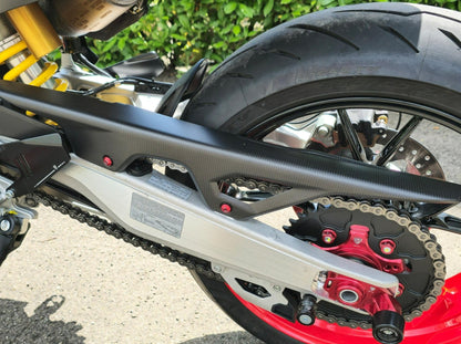 ZA280 - CNC RACING Ducati Hypermotard 698 Mono (2024+) Carbon Upper Chain Guard – Accessories in the Motoraider Motorcycle Aftermarket Accessories and Parts Online Shop