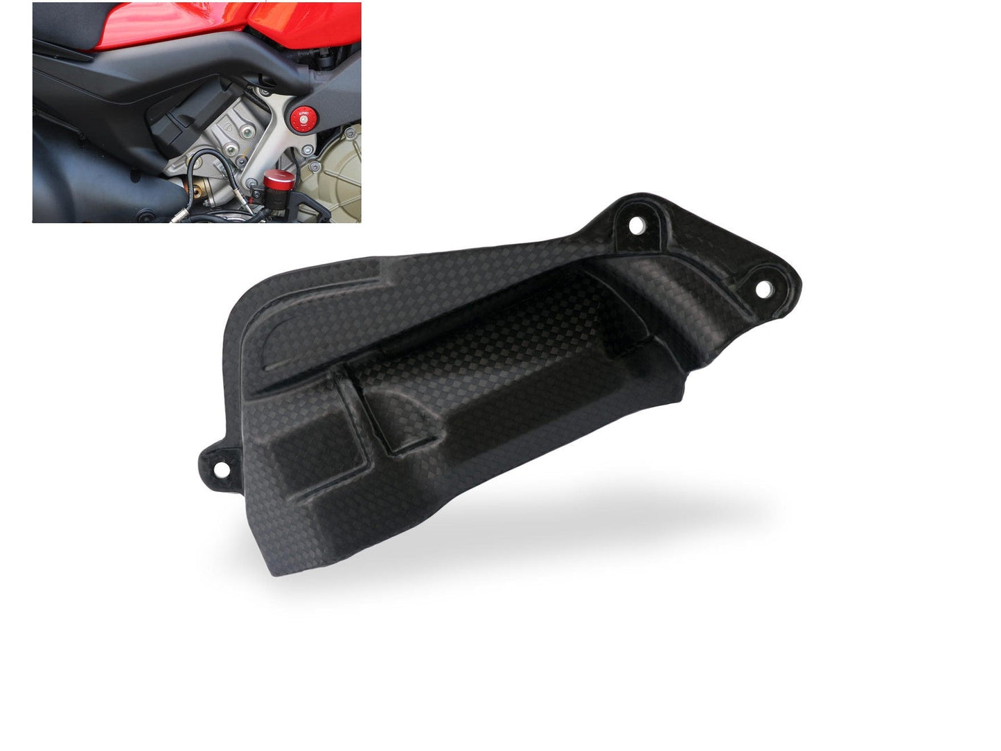 ZA311 - CNC RACING Ducati Panigale V4 / Streetfighter V4 (18/24) Carbon Rear Cylinder Head Cover (right) – Accessories in the Motoraider Motorcycle Aftermarket Accessories and Parts Online Shop