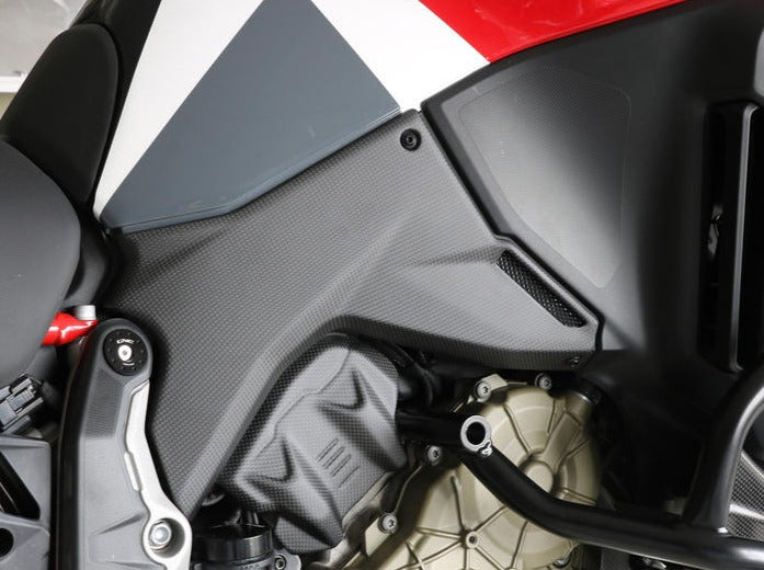 ZA361 - CNC RACING Ducati Multistrada V4 (2021+) Carbon Engine Side Covers – Accessories in the Motoraider Motorcycle Aftermarket Accessories and Parts Online Shop