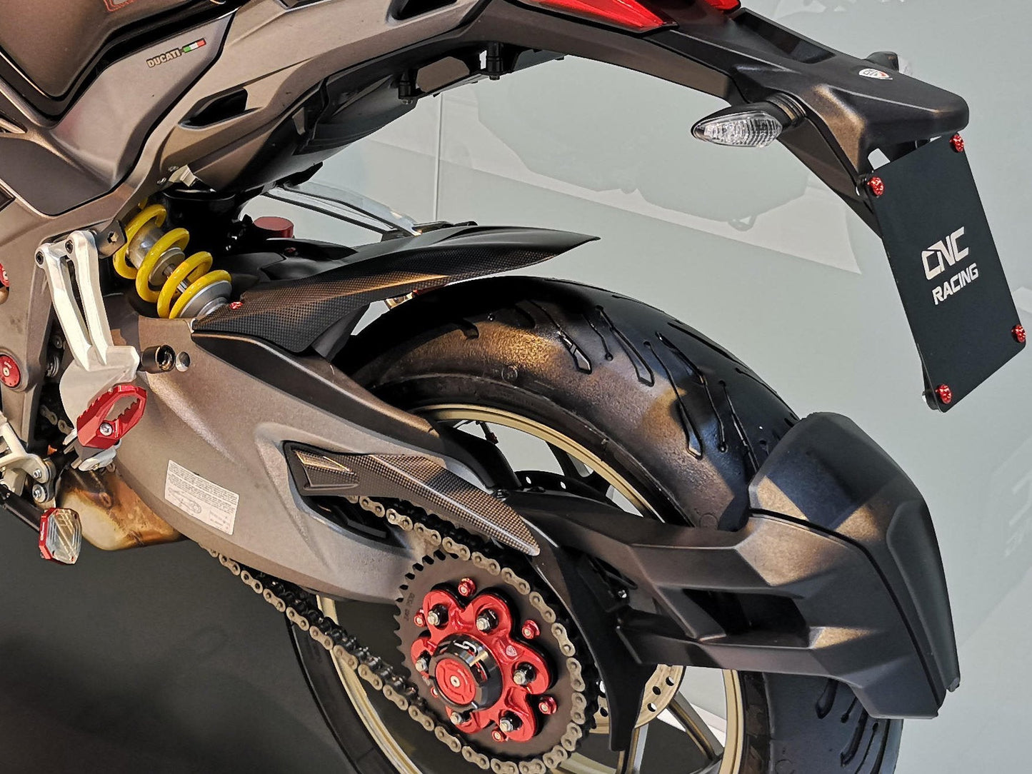 ZA513 - CNC RACING Ducati Multistrada 1260/1200 Carbon Upper Chain Guard – Accessories in the Motoraider Motorcycle Aftermarket Accessories and Parts Online Shop