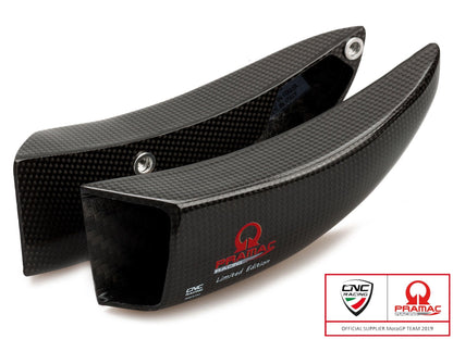 ZA701PR - CNC RACING Ducati Multistrada 1200S GT/PP/Touring Carbon Front Brake Cooling System "GP Ducts" (Pramac edition) – Accessories in the Motoraider Motorcycle Aftermarket Accessories and Parts Online Shop