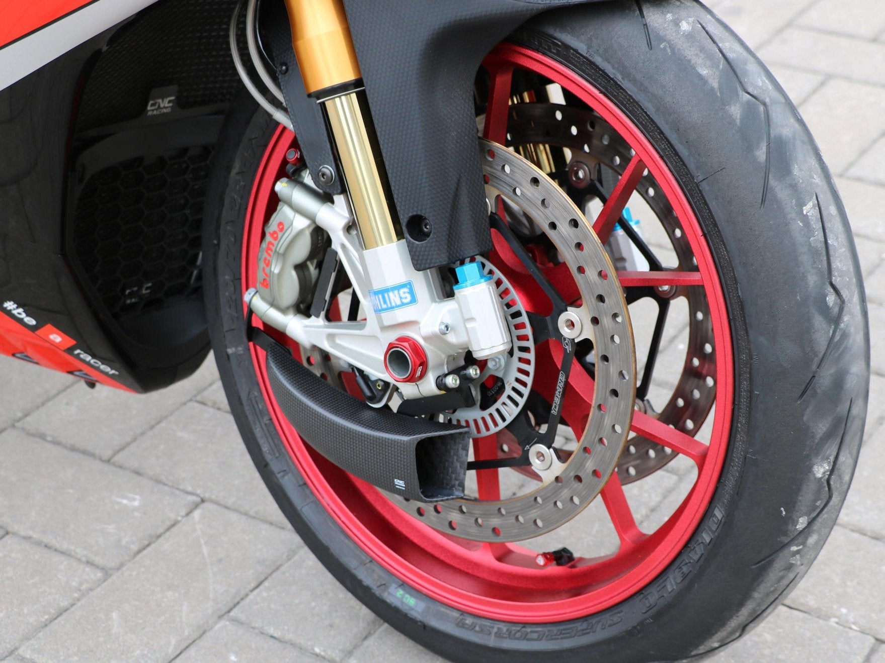 ZA701 - CNC RACING Ducati Superbike 848 Carbon Front Brake Cooling System "GP Ducts" – Accessories in the Motoraider Motorcycle Aftermarket Accessories and Parts Online Shop