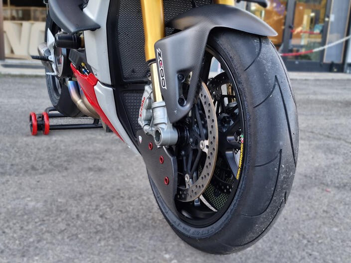 CNC RACING ZA750PR Ducati Streetfighter / Panigale V2 / V4 Carbon Front Brake Cooling System (Pramac Edition) – Accessories in the Motoraider Motorcycle Aftermarket Accessories and Parts Online Shop