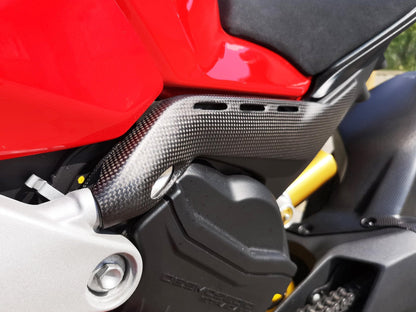 ZA863 - CNC RACING Ducati Panigale V4 (18/24) Carbon Rear Subframe Covers (under seat) – Accessories in the Motoraider Motorcycle Aftermarket Accessories and Parts Online Shop