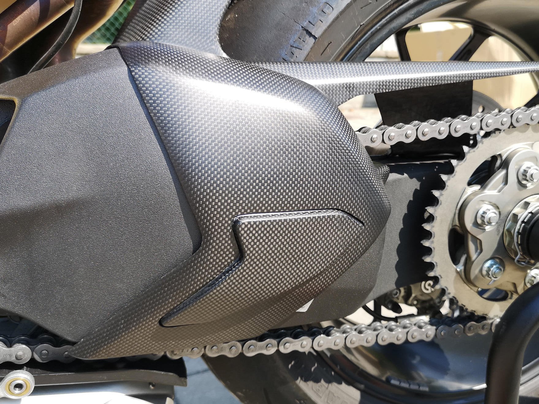 ZA864 - CNC RACING Ducati Panigale V4 (18/24) Carbon Swingarm Cover – Accessories in the Motoraider Motorcycle Aftermarket Accessories and Parts Online Shop