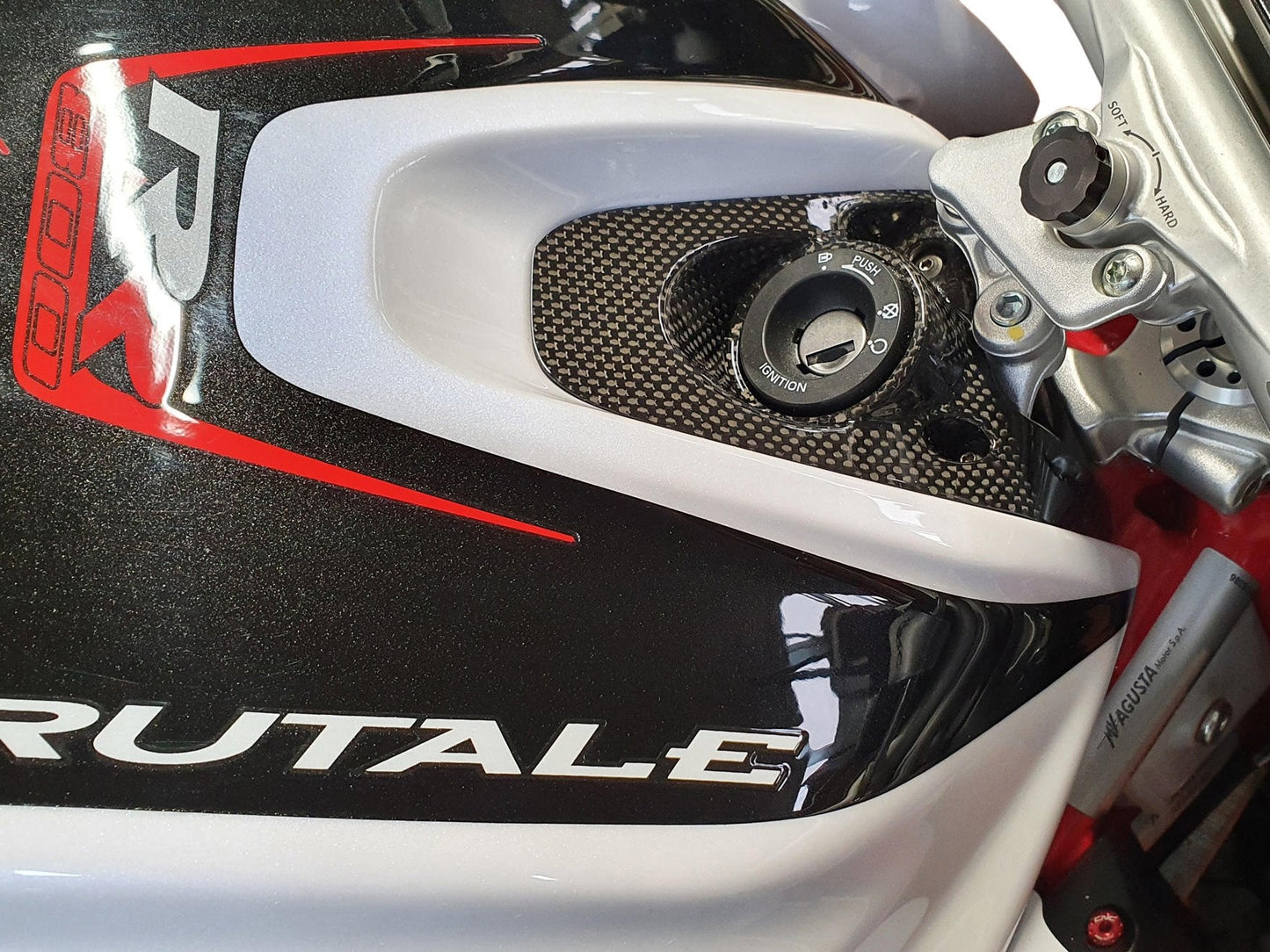 ZA868 - CNC RACING MV Agusta Brutale 800 / Dragster Carbon Ignition Switch Cover – Accessories in the Motoraider Motorcycle Aftermarket Accessories and Parts Online Shop