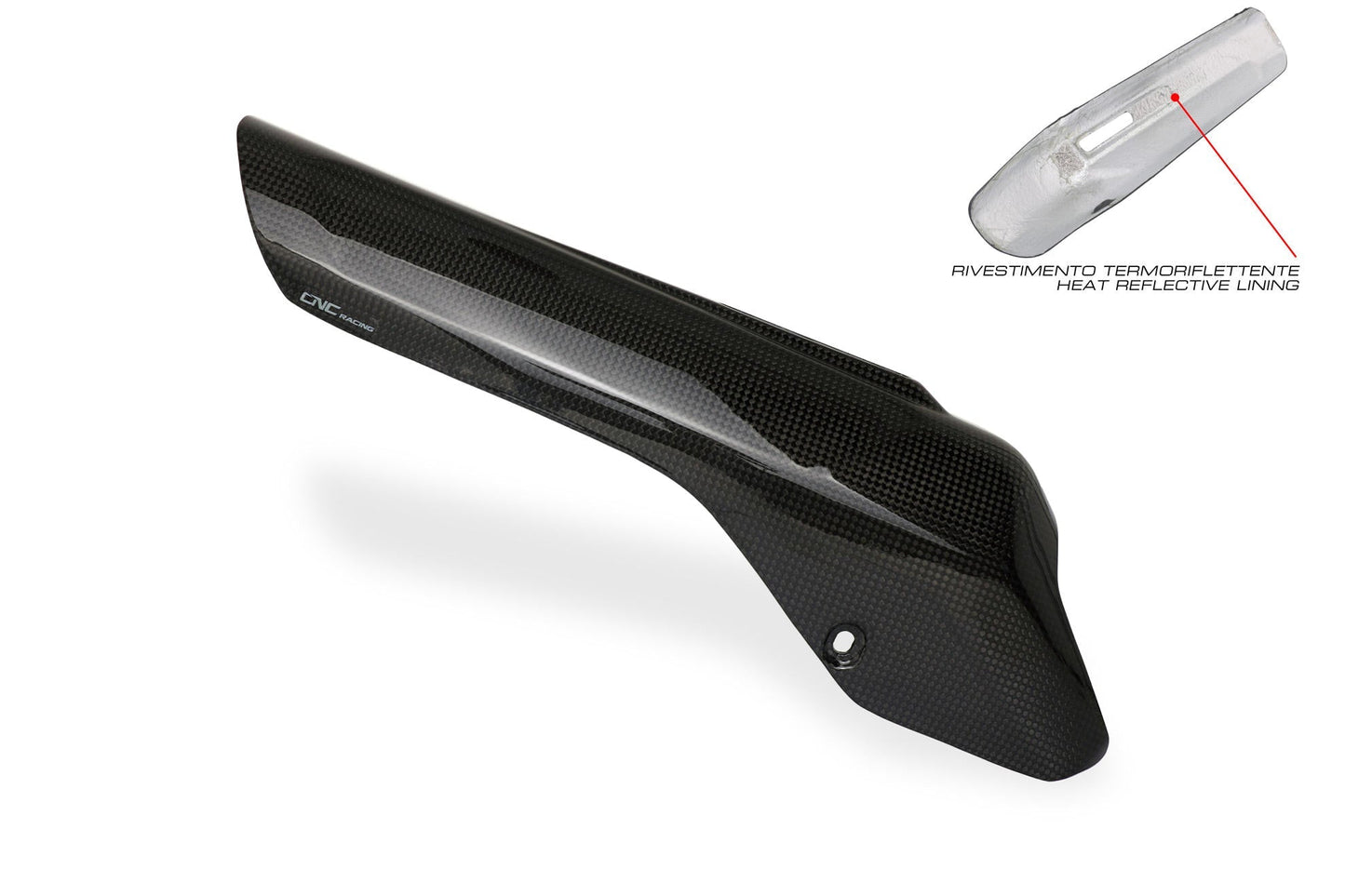 ZA901 - CNC RACING Ducati Multistrada V4 (2021+) Carbon Exhaust Silencer Heat Guard (for Akrapovic full system) – Accessories in the Motoraider Motorcycle Aftermarket Accessories and Parts Online Shop