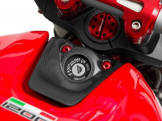 ZA967 - CNC RACING Ducati Monster 1200/821 Carbon Key Cover – Accessories in the Motoraider Motorcycle Aftermarket Accessories and Parts Online Shop