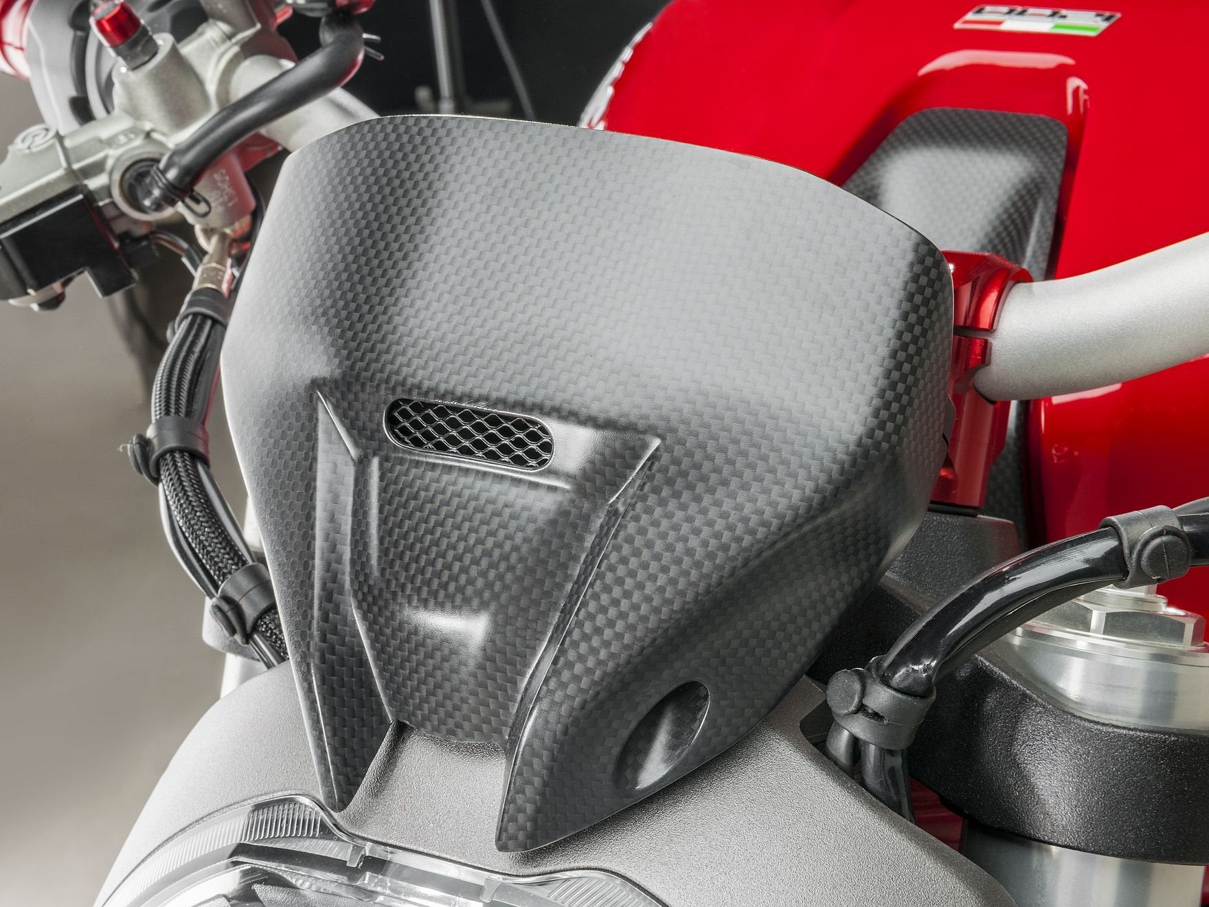 ZA968 - CNC RACING Ducati Monster 1200/821 Carbon Headlight Fairing – Accessories in the Motoraider Motorcycle Aftermarket Accessories and Parts Online Shop
