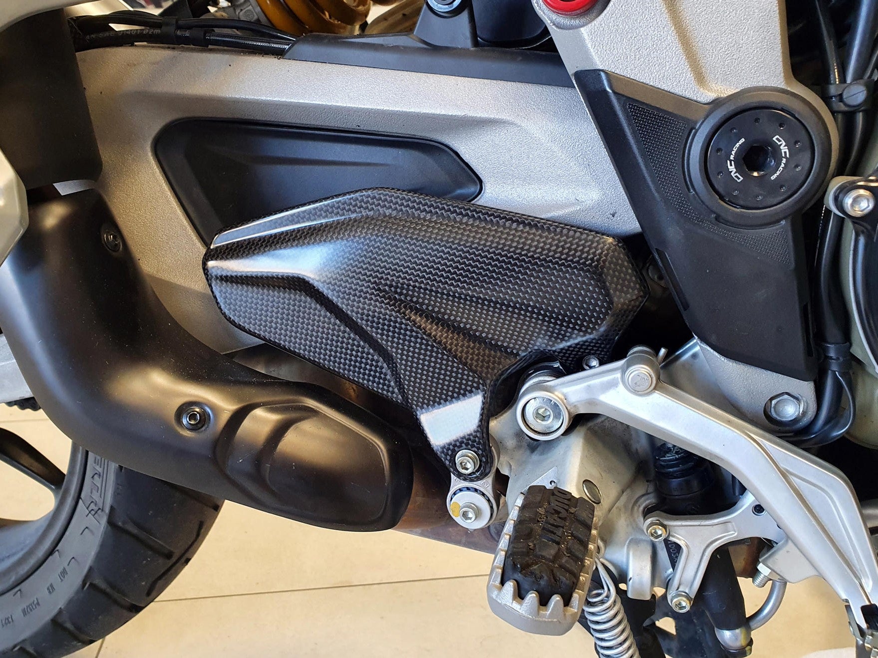 ZA992 - CNC RACING Ducati Multistrada V4 (2021+) Carbon Heel Guards – Accessories in the Motoraider Motorcycle Aftermarket Accessories and Parts Online Shop
