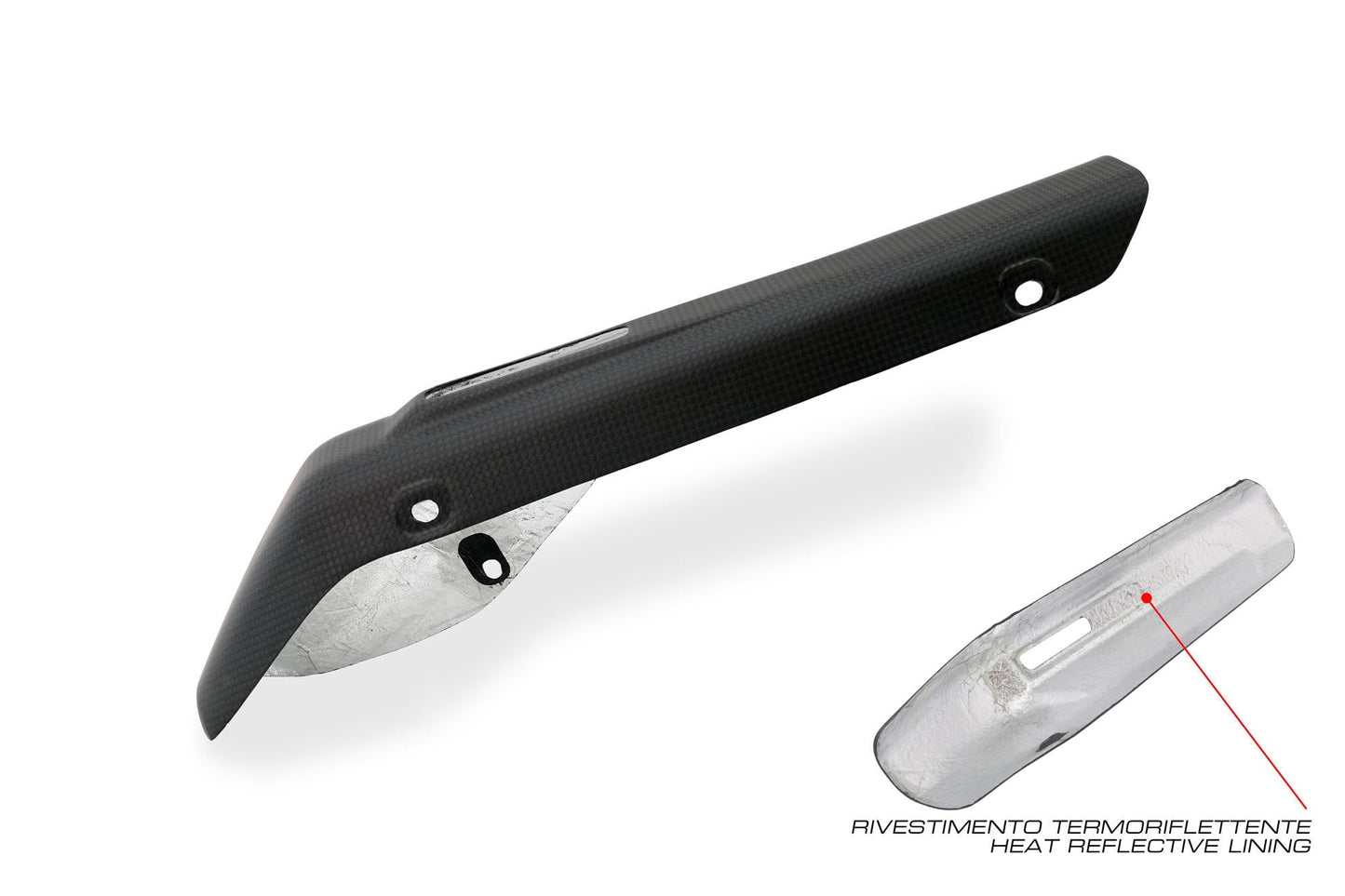 ZA998 - CNC RACING Ducati Multistrada V4 (2021+) Carbon Exhaust Silencer Heat Guard (for Akrapovic slip-on) – Accessories in the Motoraider Motorcycle Aftermarket Accessories and Parts Online Shop