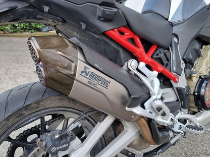 ZA998 - CNC RACING Ducati Multistrada V4 (2021+) Carbon Exhaust Silencer Heat Guard (for Akrapovic slip-on) – Accessories in the Motoraider Motorcycle Aftermarket Accessories and Parts Online Shop