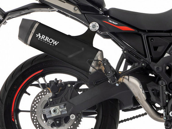 ARROW 71960AKN Benelli TRK 702 / 702X (2023+) Slip-on Exhaust "Indy Race Evo" (black aluminum) – Accessories in the 2WheelsHero Motorcycle Aftermarket Accessories and Parts Online Shop