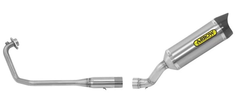 ARROW 51019MI+51518AK Yamaha YZF-R125 (2021+) Full Exhaust System "Competition Evo Thunder" (aluminum; racing) – Accessories in the 2WheelsHero Motorcycle Aftermarket Accessories and Parts Online Shop