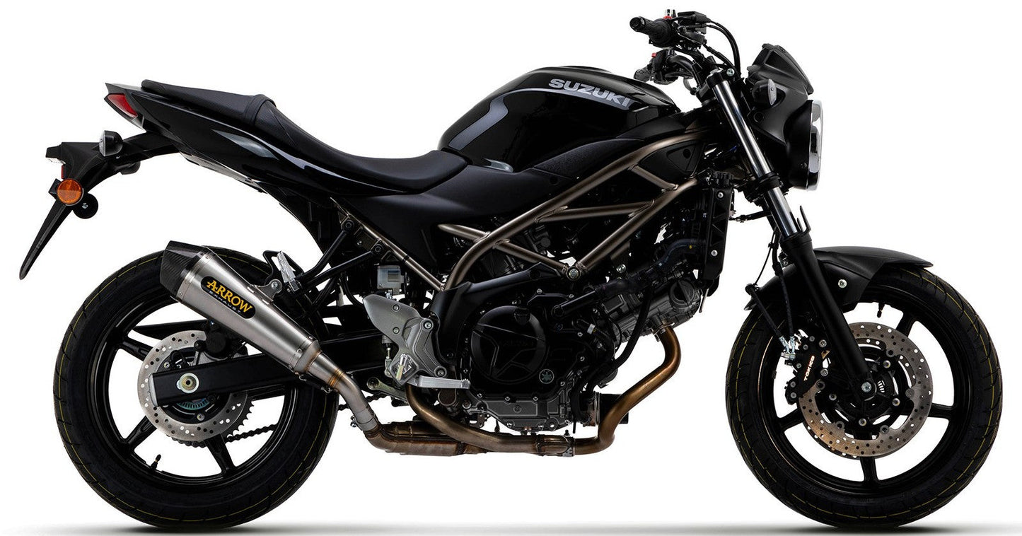 ARROW 71645MI+71846XKI Suzuki SV650 (2016+) Slip-on Exhaust "X Kone" (stainless steel) – Accessories in the 2WheelsHero Motorcycle Aftermarket Accessories and Parts Online Shop