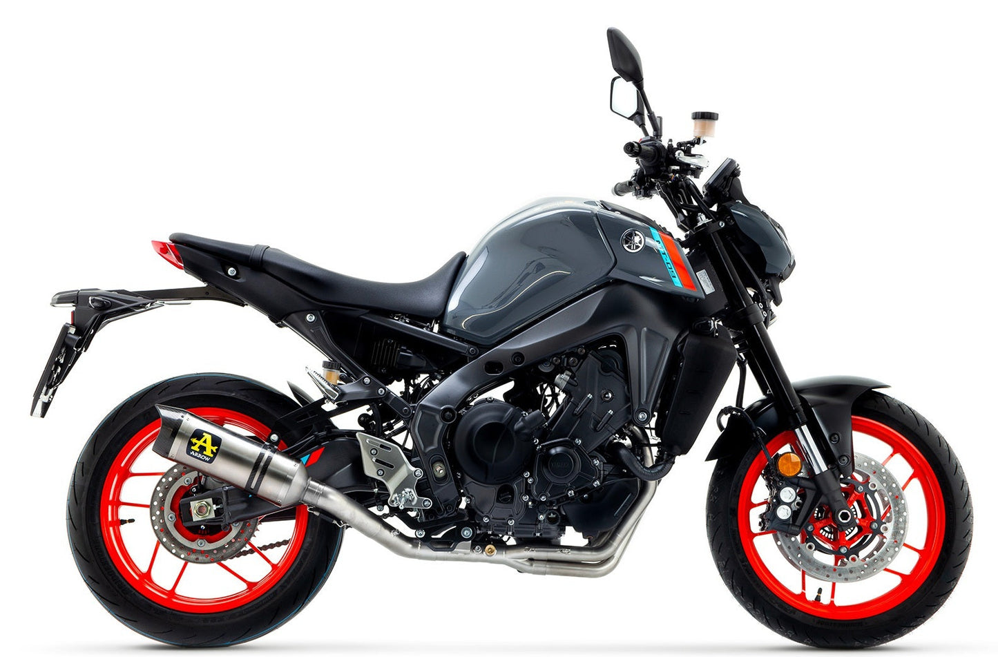 ARROW 71759MI+71931PK Yamaha MT-09 (2021+) Titanium Full Exhaust System "Competition Evo Thunder" (racing) – Accessories in the 2WheelsHero Motorcycle Aftermarket Accessories and Parts Online Shop