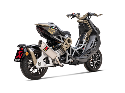 AKRAPOVIC S-IT125SO2-APT Italjet Dragster 125 / 200 (2024+) Slip-On Exhaust (titanium) – Accessories in the 2WheelsHero Motorcycle Aftermarket Accessories and Parts Online Shop