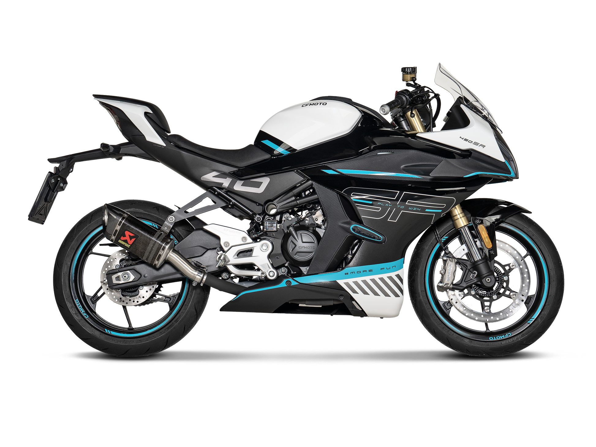 AKRAPOVIC P-X342 CFMOTO 450SR / 450NK (2024+) Muffler Bracket (aluminium) – Accessories in the 2WheelsHero Motorcycle Aftermarket Accessories and Parts Online Shop