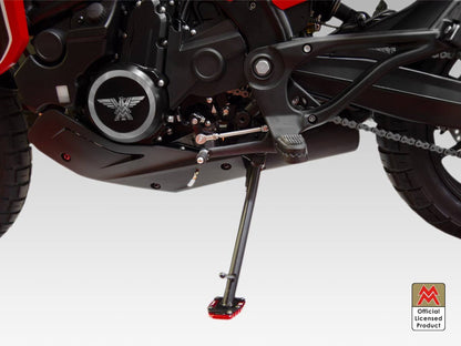 BAC07 - DBK Moto Morini Seiemezzo SCR / STR / X-Cape 650 (2021+) Increased Kickstand Support Base – Accessories in the Motoraider Motorcycle Aftermarket Accessories and Parts Online Shop