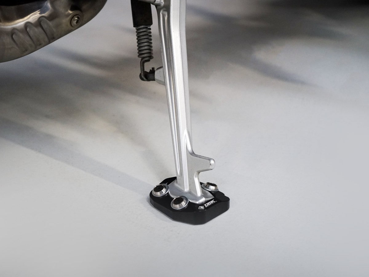BAC08 - DBK Moto Guzzi V100 Mandello (2022+) Increased Kickstand Support Base – Accessories in the Motoraider Motorcycle Aftermarket Accessories and Parts Online Shop