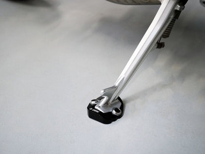 BAC08 - DBK Moto Guzzi V100 Mandello (2022+) Increased Kickstand Support Base – Accessories in the Motoraider Motorcycle Aftermarket Accessories and Parts Online Shop