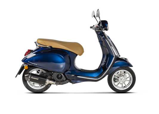 AKRAPOVIC S-VE125SO3-HZBL Vespa Primavera 125ie 3V (2022+) Slip-On Exhaust (SS) – Accessories in the 2WheelsHero Motorcycle Aftermarket Accessories and Parts Online Shop