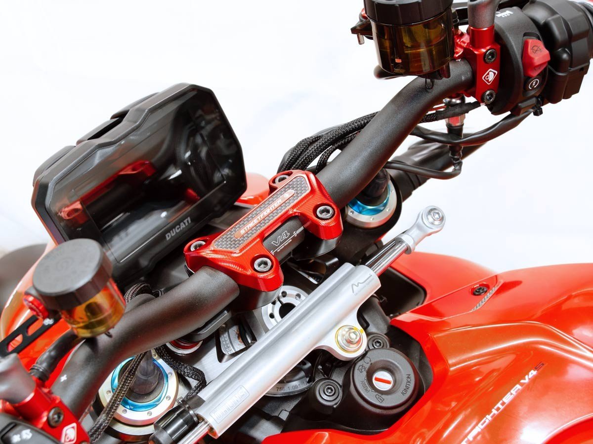 BM14 - DUCABIKE Ducati Streetfighter V4 Handlebar Clamp – Accessories in the Motoraider Motorcycle Aftermarket Accessories and Parts Online Shop