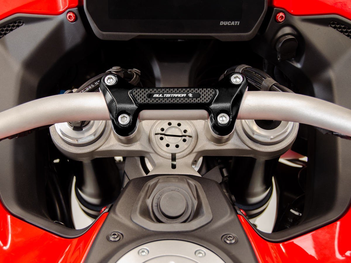 BM15 - DUCABIKE Ducati Multistrada V4 (2021+) Handlebar Clamp – Accessories in the Motoraider Motorcycle Aftermarket Accessories and Parts Online Shop